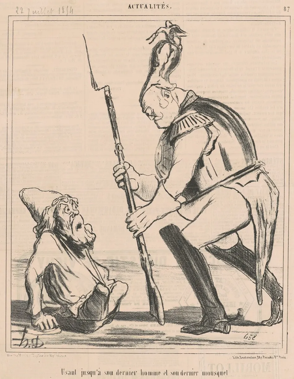 Usant jusqu'a son dernier homme ... by Daumier, Honoré