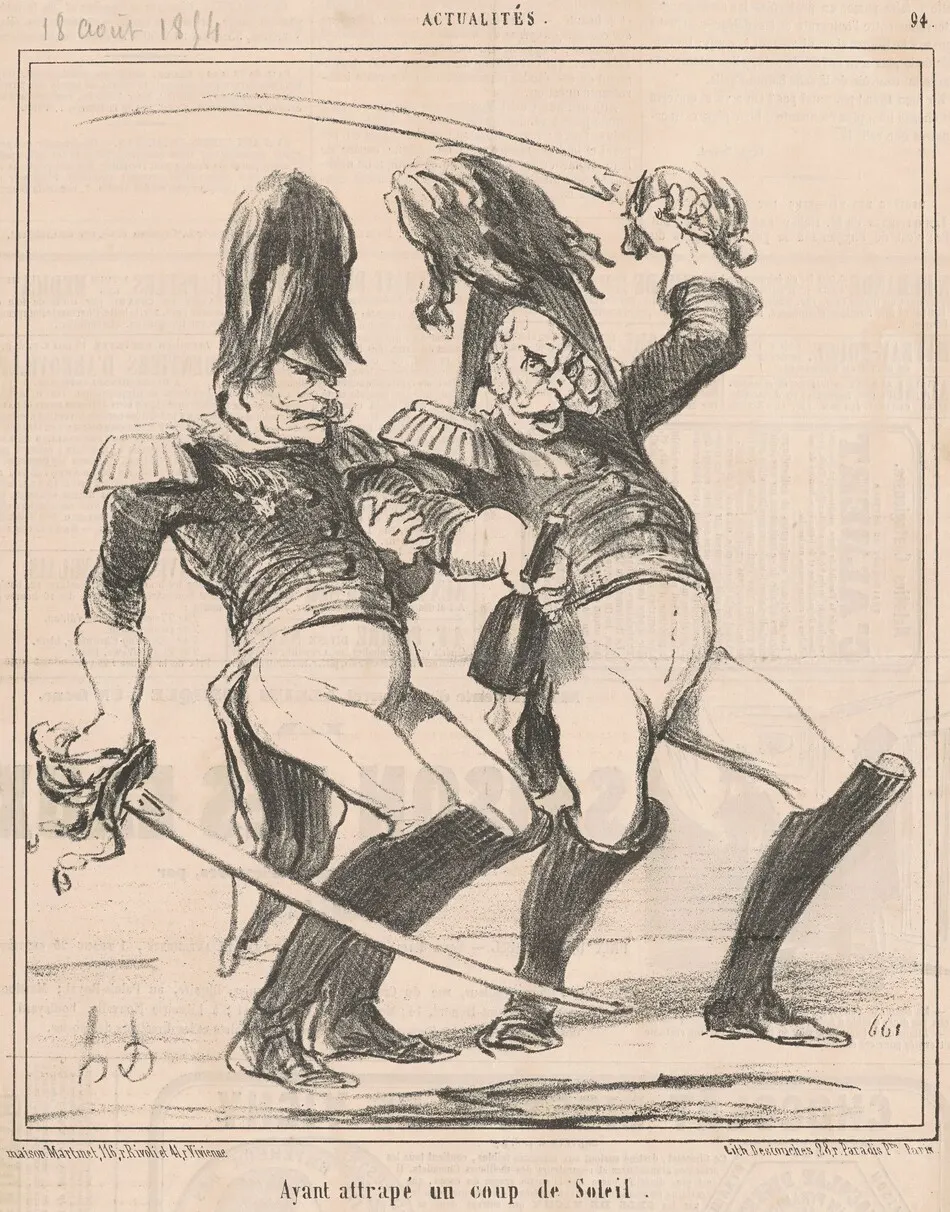 Ayant attrapé un coup de soleil by Honoré Daumier