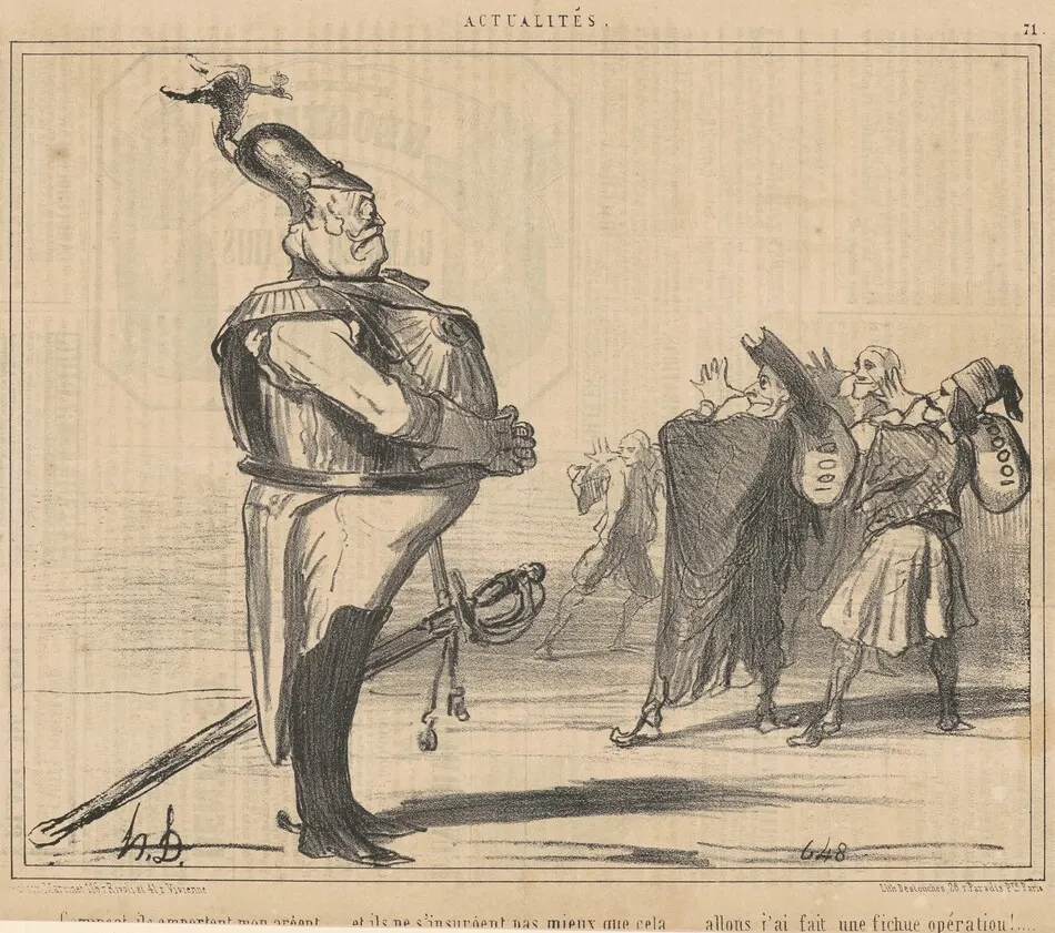 Comment, ils emportent mon argent ... by Honoré Daumier