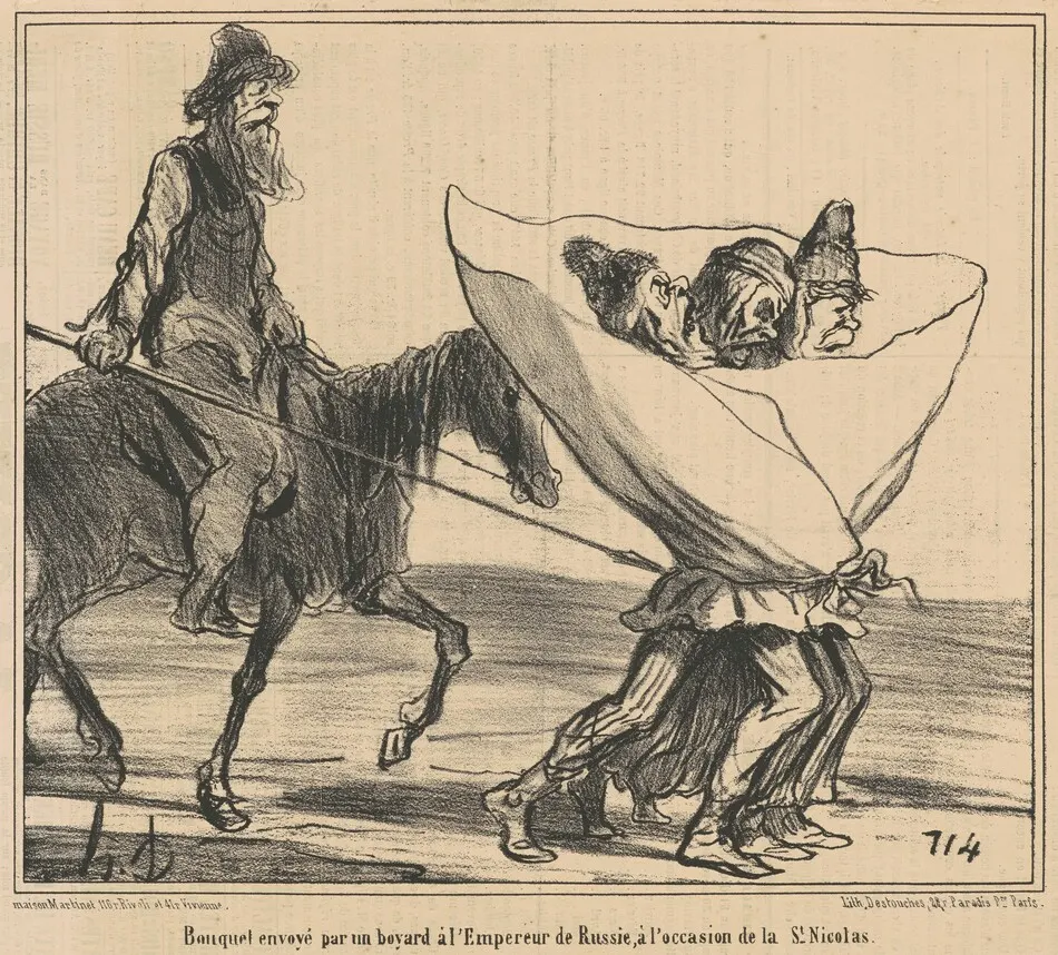 Bouquet envoyé ... A l'empereur de Russie ... by Honoré Daumier