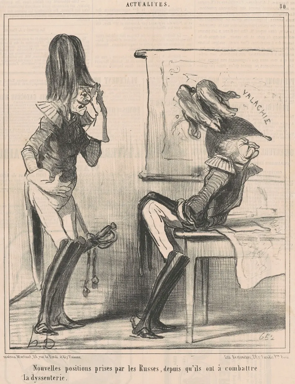 Nouvelles positions prises par les russes ... by Honoré Daumier