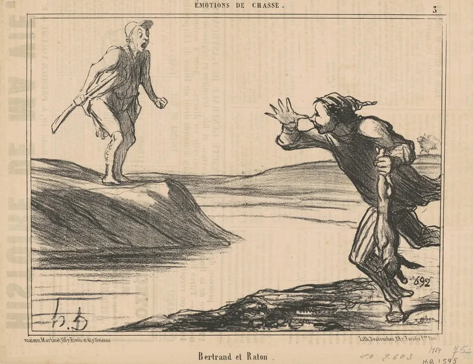 Bertrand et Raton by Honoré Daumier