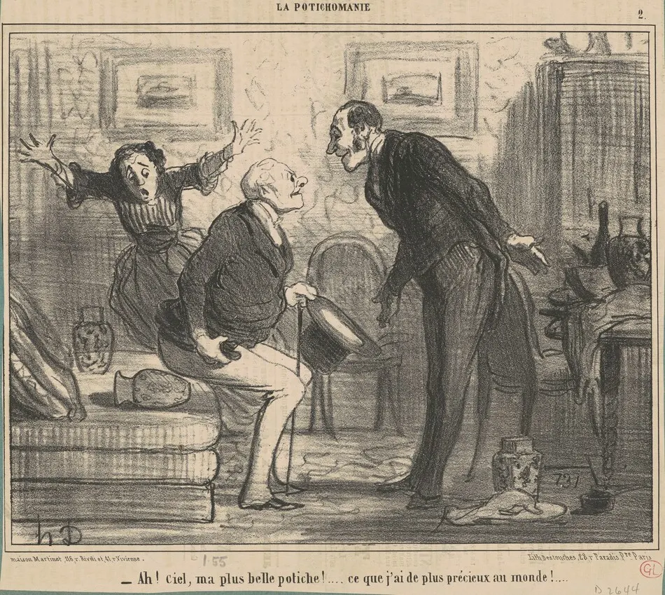 Ah! Ciel, ma plus belle potiche! ... by Honoré Daumier