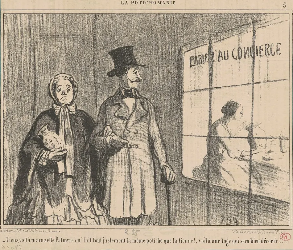 Tiens, voila mamzelle palmyre qui fait ... by Daumier, Honoré