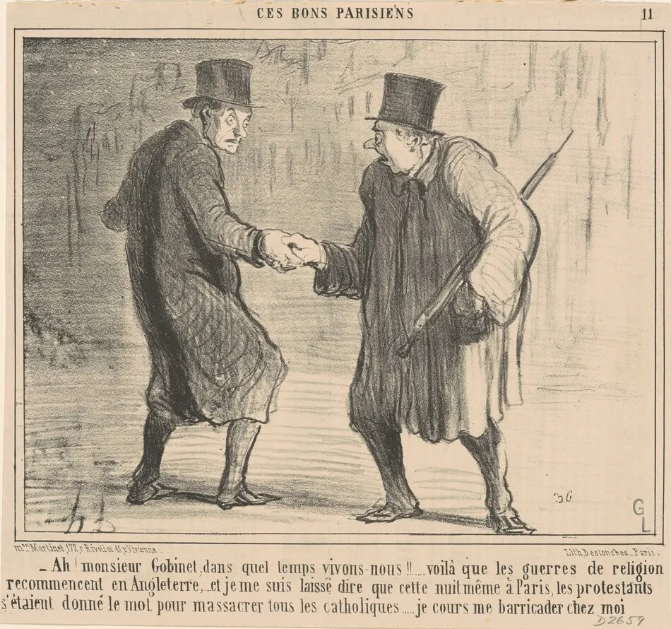 Ah! Monsieur Gobinet, dans quel temps ... by Honoré Daumier