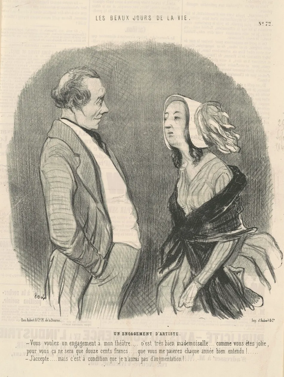 Un engagement d'artiste by Daumier, Honoré