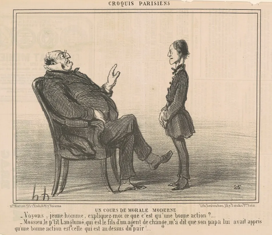 Un cours de morale moderne by Daumier, Honoré
