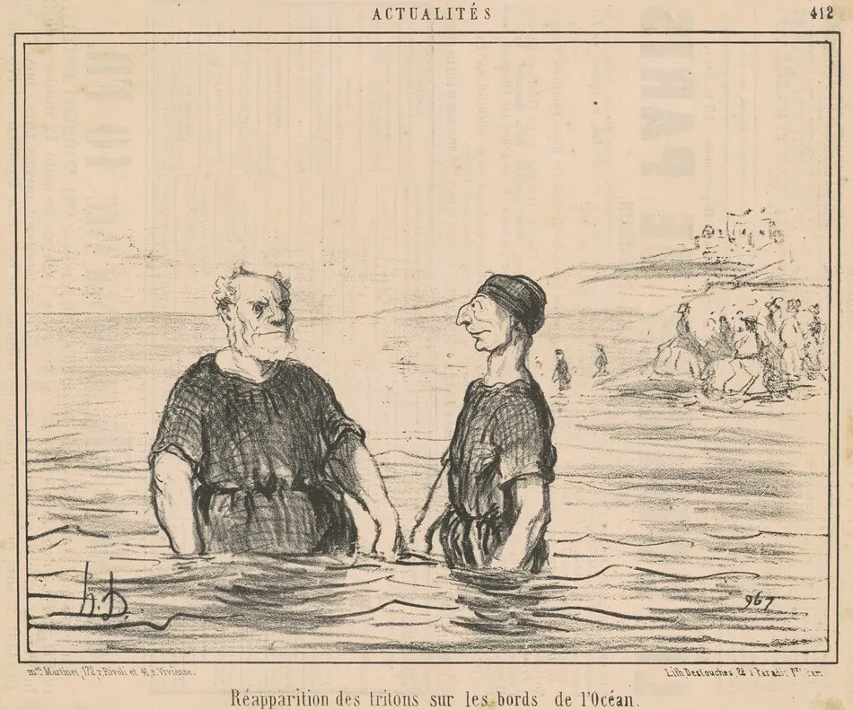 Rèapparition des tritons ... de l'océan by Honoré Daumier