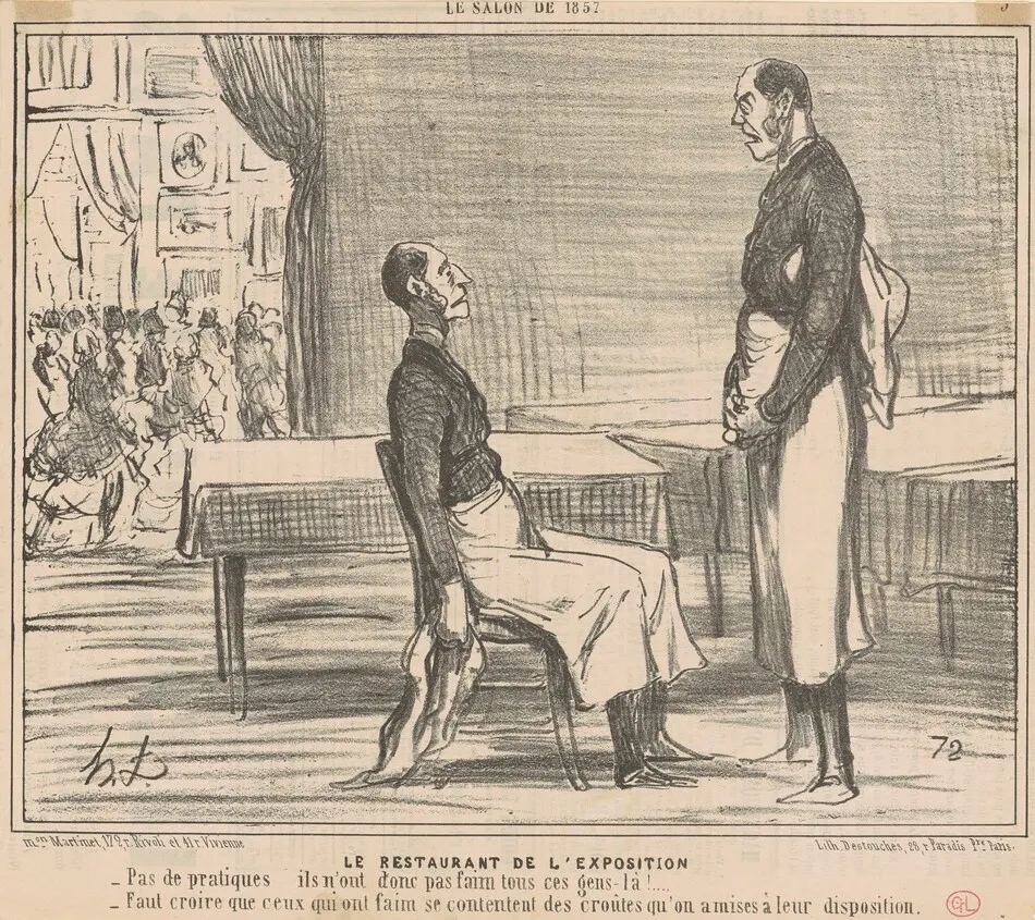 Le restaurant de l'exposition by Honoré Daumier