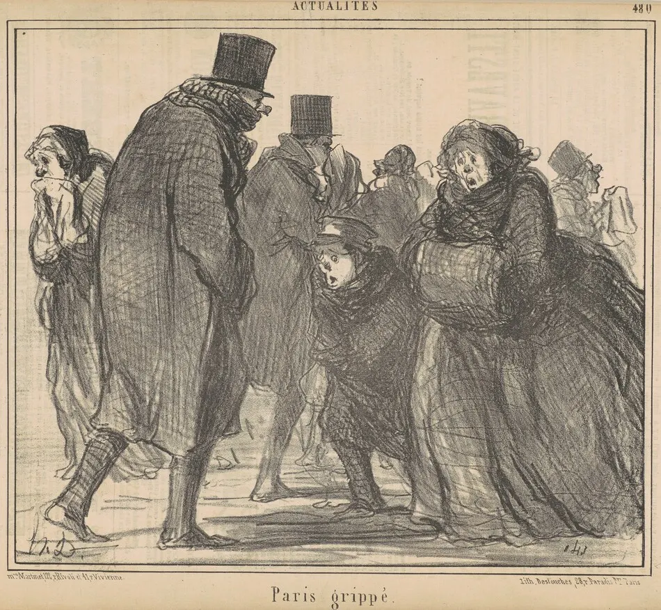 Paris grippé by Honoré Daumier