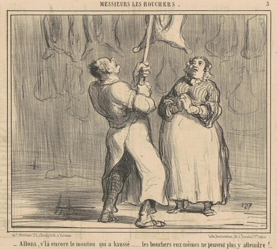 Allons, v'la encore le mouton qui a haussé by Honoré Daumier