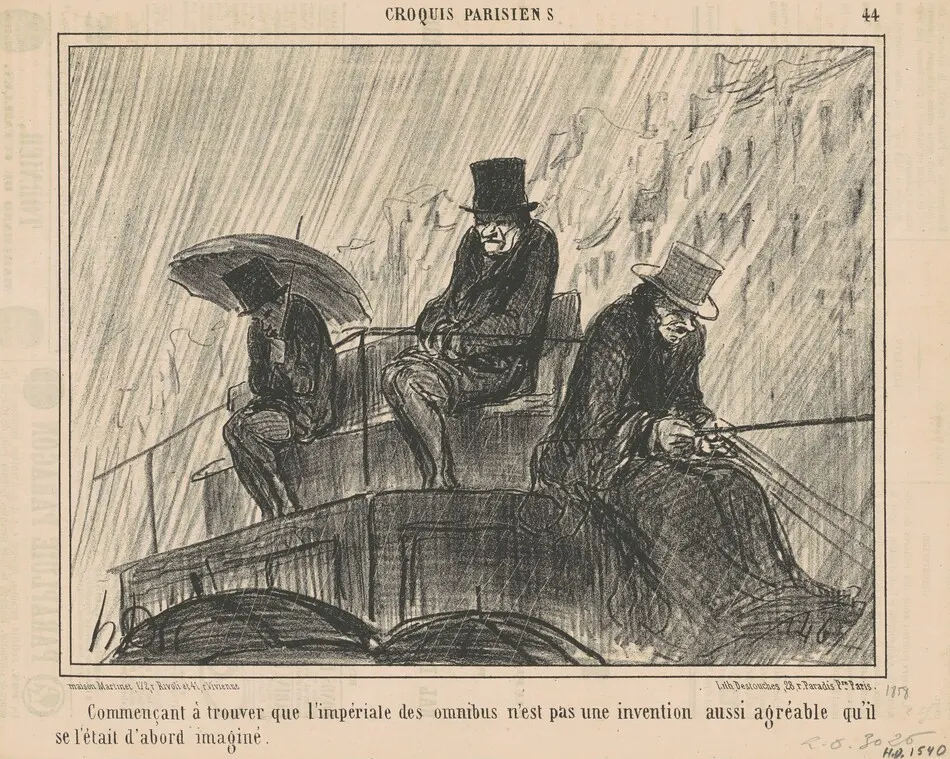 Commencant a trouver que l'impèriale ... by Honoré Daumier