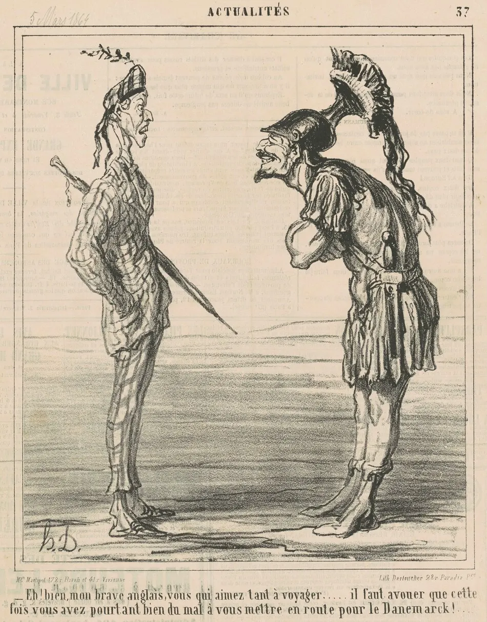 Eh bien! Mon brave anglais ... by Honoré Daumier