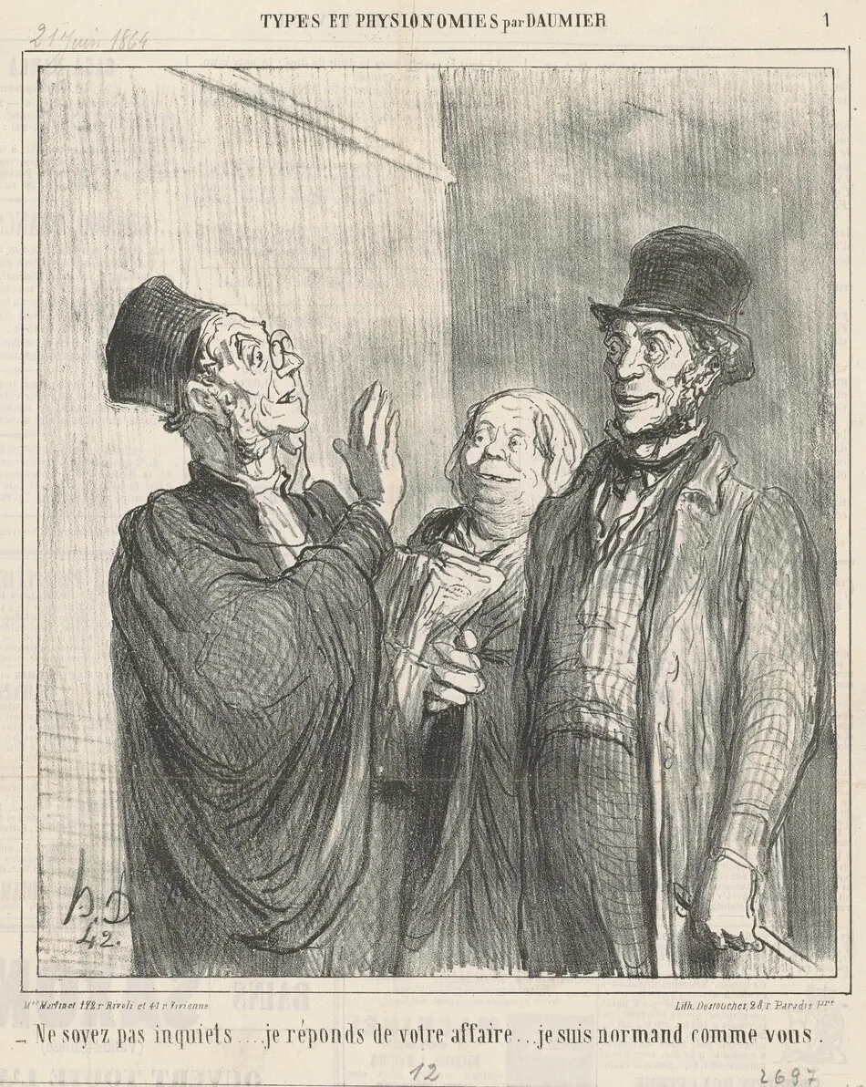 Ne soyez pas inquiets ... by Honoré Daumier