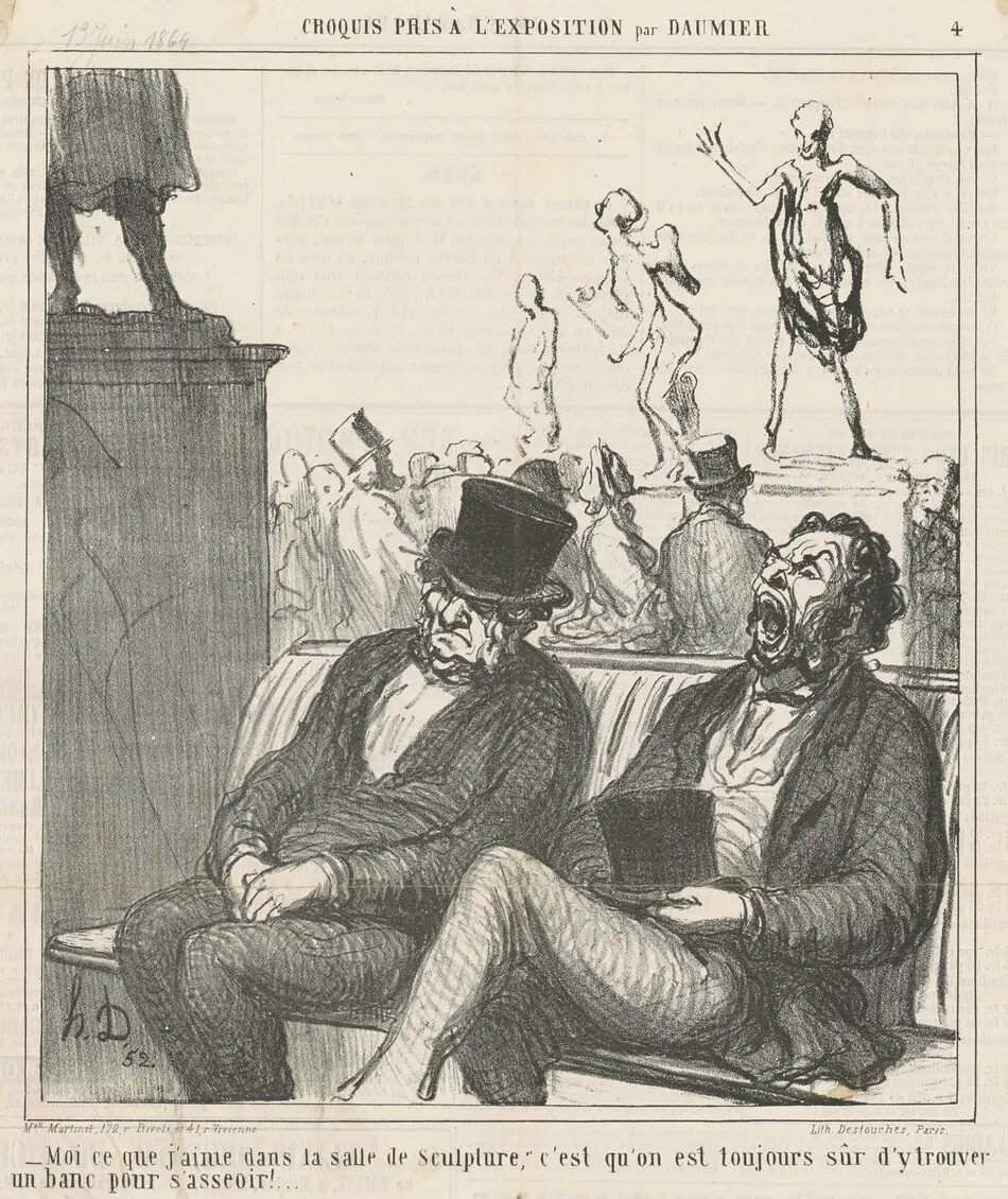 Moi ce que j'aime dans la salle de sculpture ... by Honoré Daumier