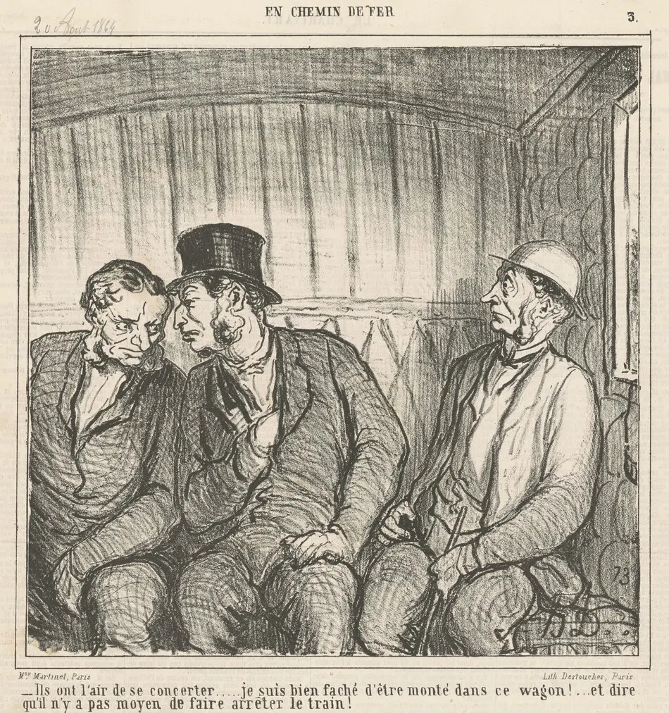 Ils on l'air de se concerter ... by Honoré Daumier