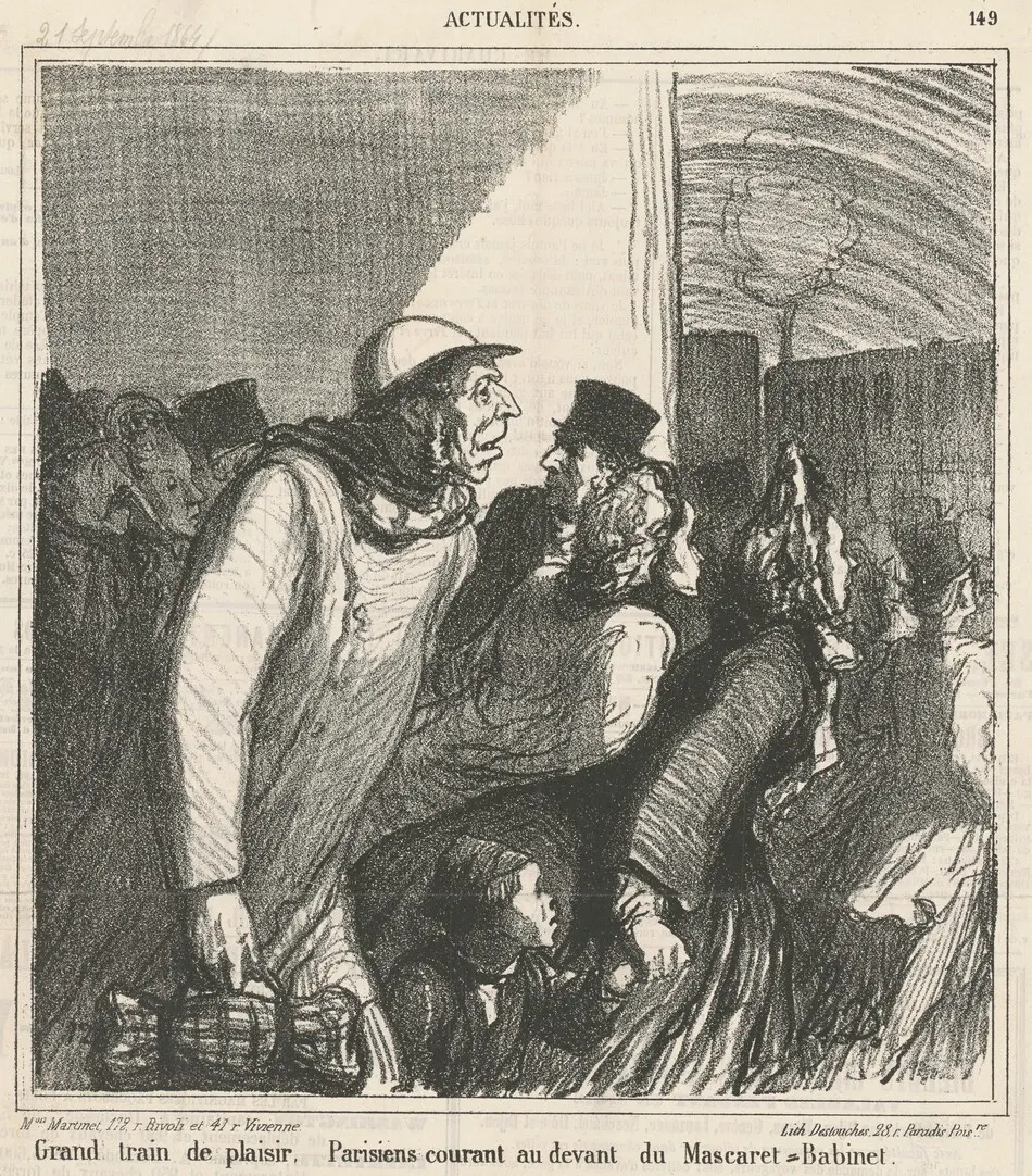 Grand train de plaisir by Honoré Daumier