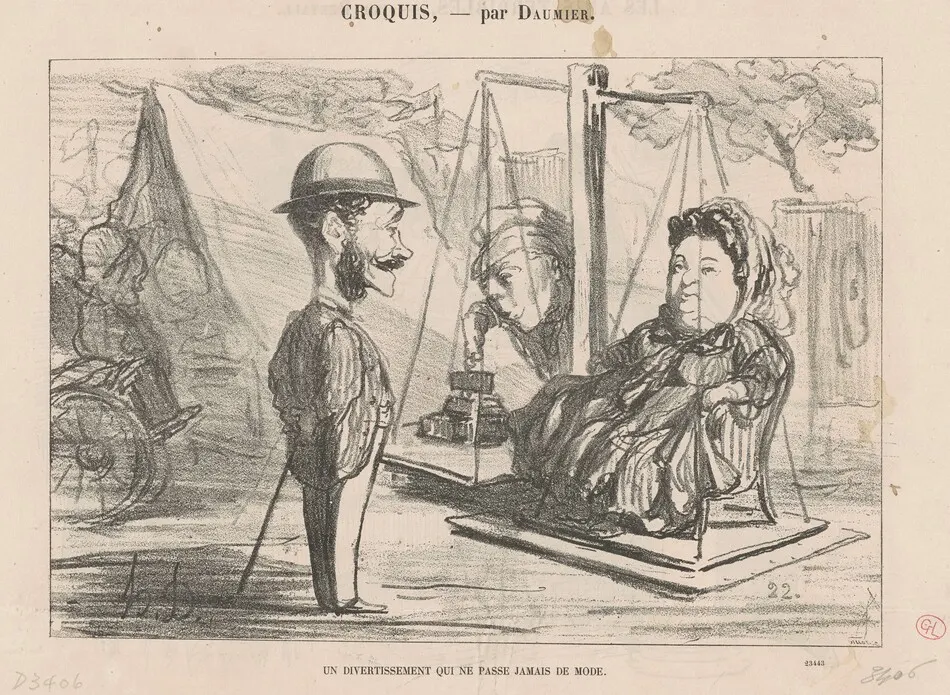 Un divertissement qui ... de mode by Daumier, Honoré