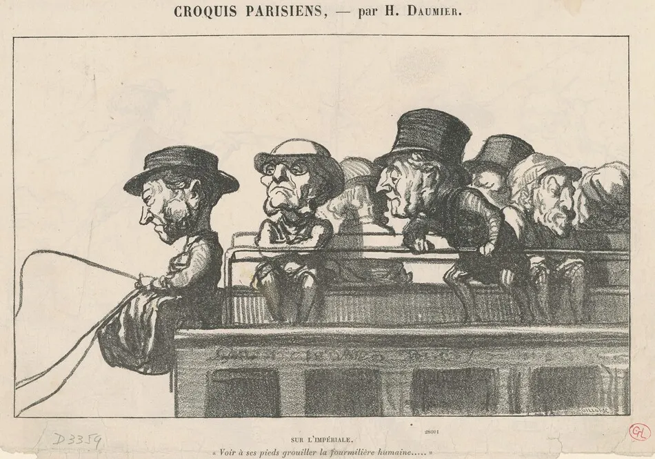 Sur l'Impériale by Daumier, Honoré