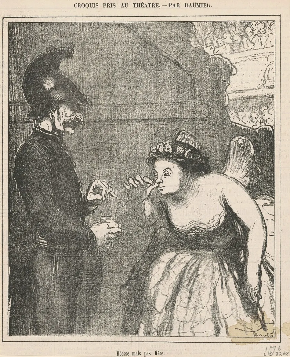 Déesse mais pas fière by Honoré Daumier