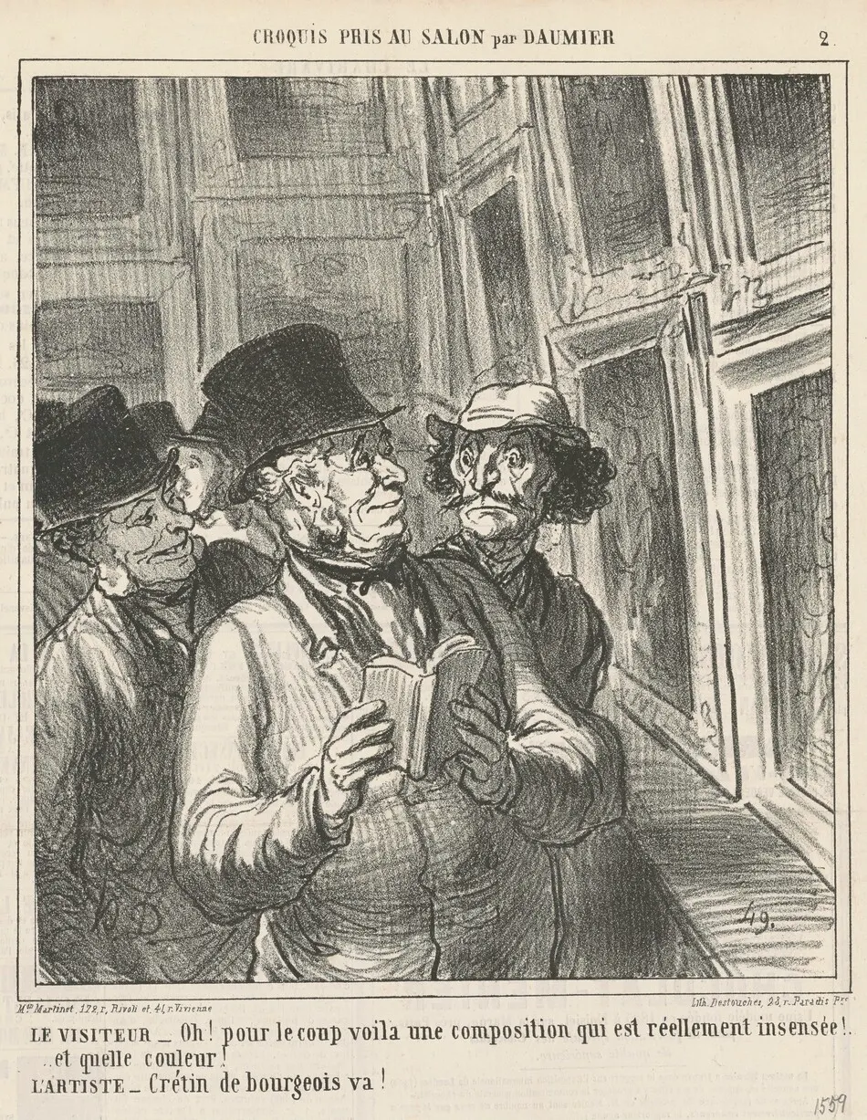 Le visiteur ... by Honoré Daumier