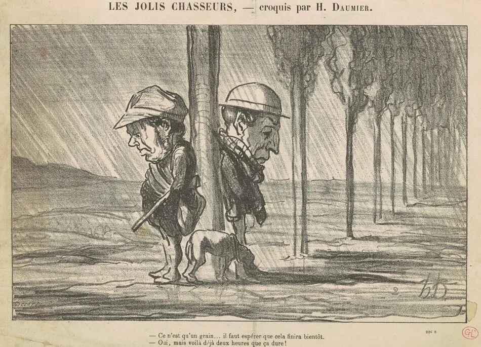 Les Jolis Chasseurs by Honoré Daumier