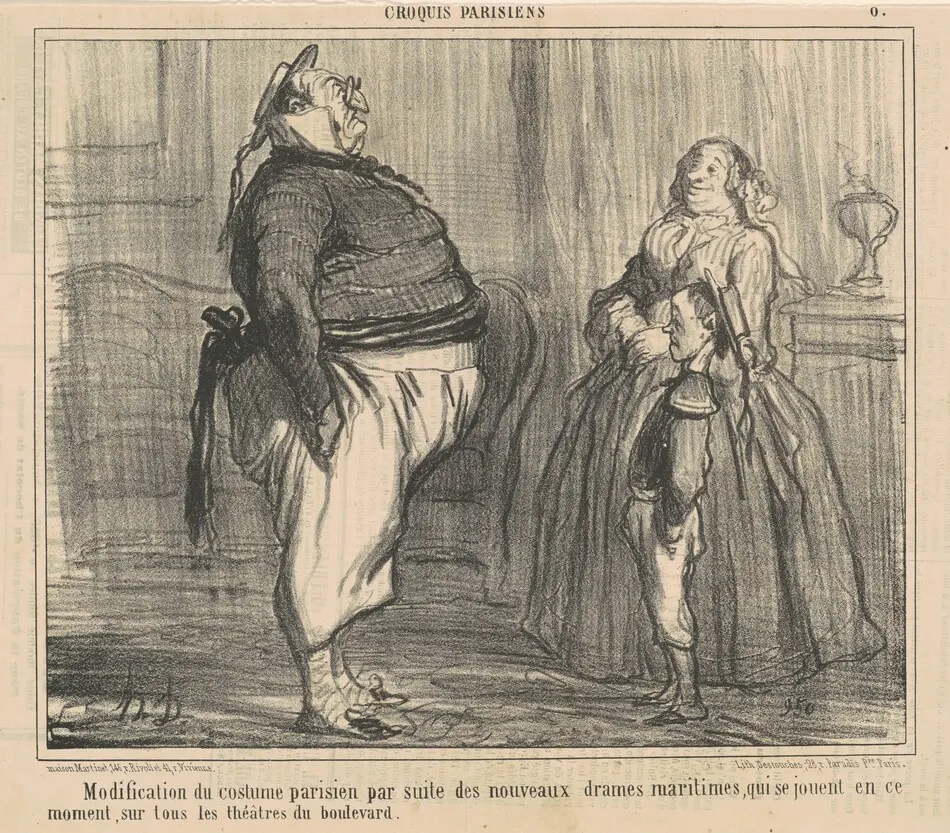 Modification du costume parisien ... by Honoré Daumier