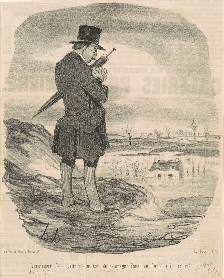 In convénient de se batir une maison de campagne ... by Honoré Daumier