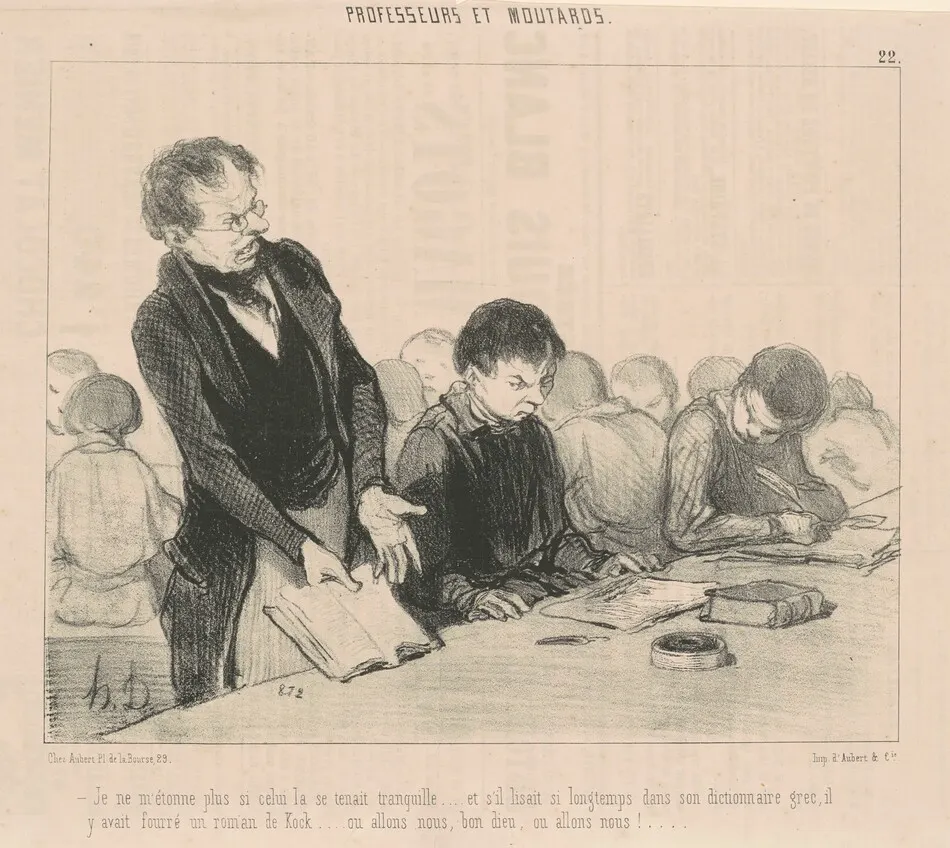 Je ne m'étonne plus si celui-la se tentaint tranquille ... by Honoré Daumier