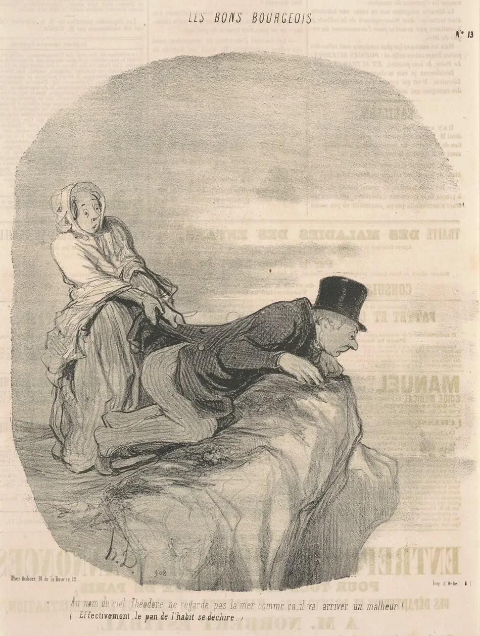 Au nom du ciel, Théodore ne regarde pas ... by Honoré Daumier