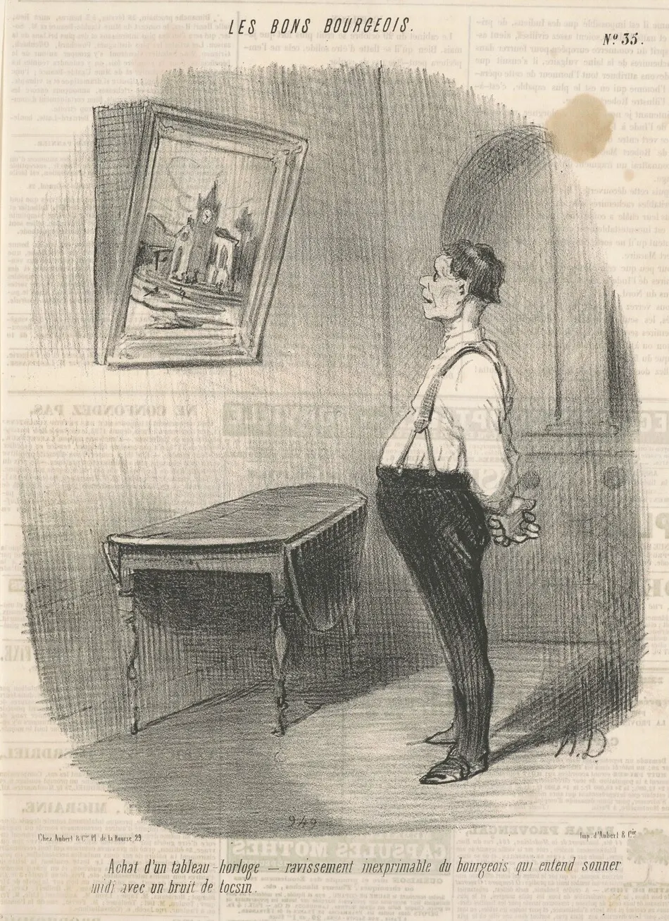 Achat d'un tableau horloge by Honoré Daumier