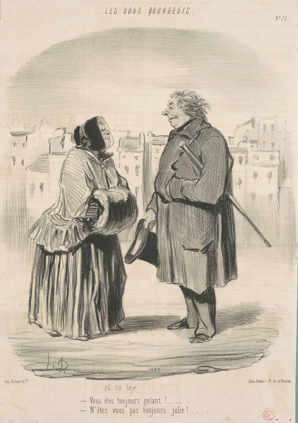 Vous êtes toujours galant! ... by Daumier, Honoré