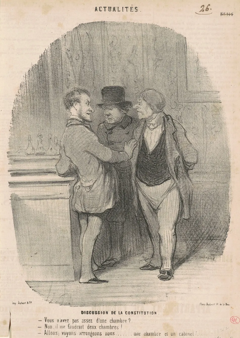 Discussion de la constitution by Honoré Daumier