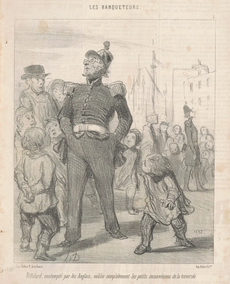 Rifolard ... oublie ... les inconvénients de la traversée by Daumier, Honoré
