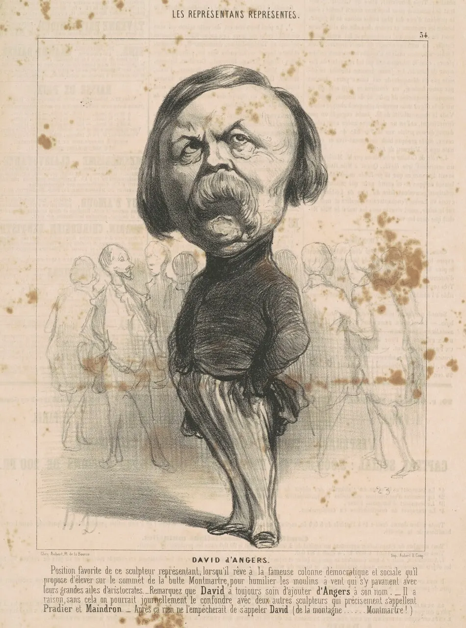 P.J. David D'Angers by Honoré Daumier