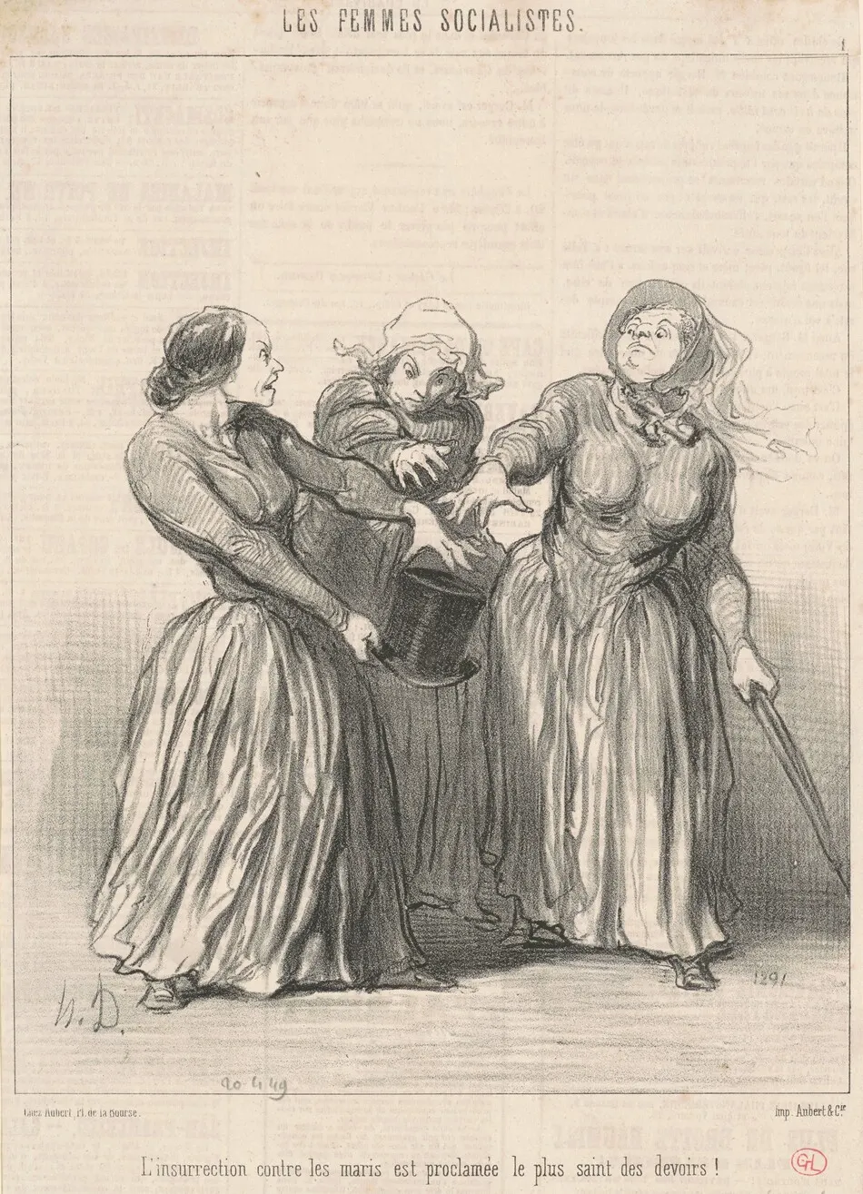 L'insurrection contre les maris ... by Honoré Daumier