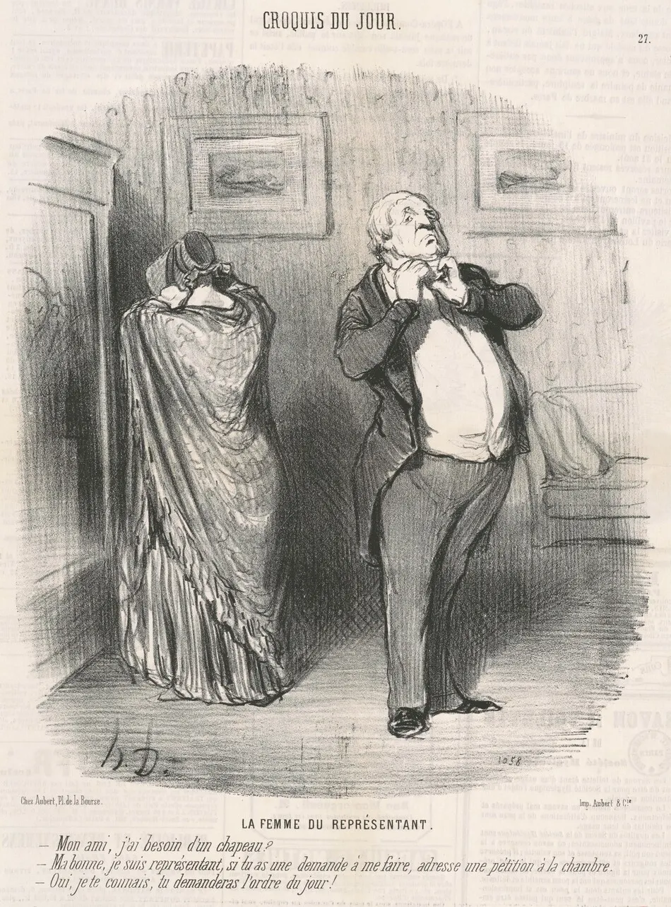 La femme du représentant by Honoré Daumier