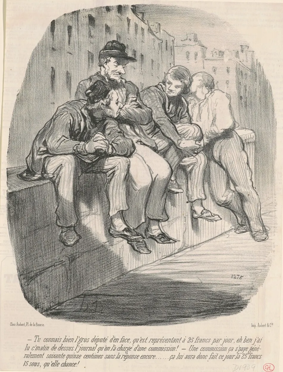 Tu connais bien l'gros député d'en face ... by Daumier, Honoré
