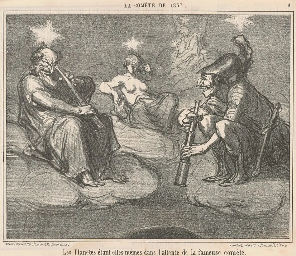 Les planetes étant elles-mêmes by Honoré Daumier