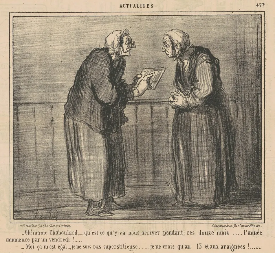 Oh! Mamechaboulard ... qu'est-ce qu'y va ... arriver ... by Honoré Daumier