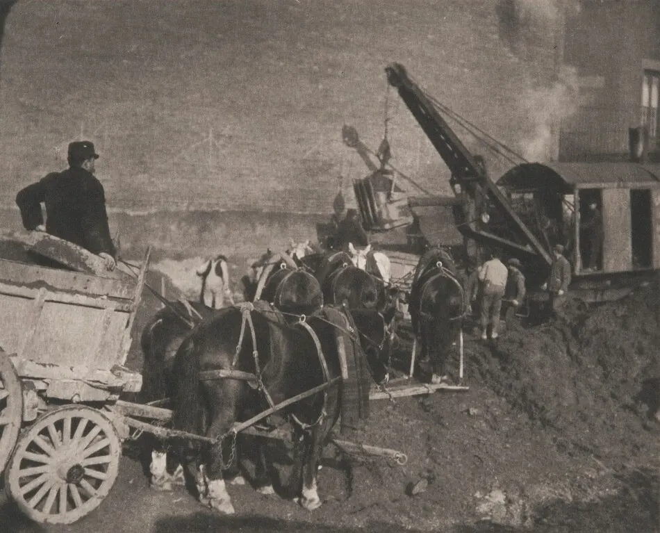 Excavating—New York by Alfred Stieglitz