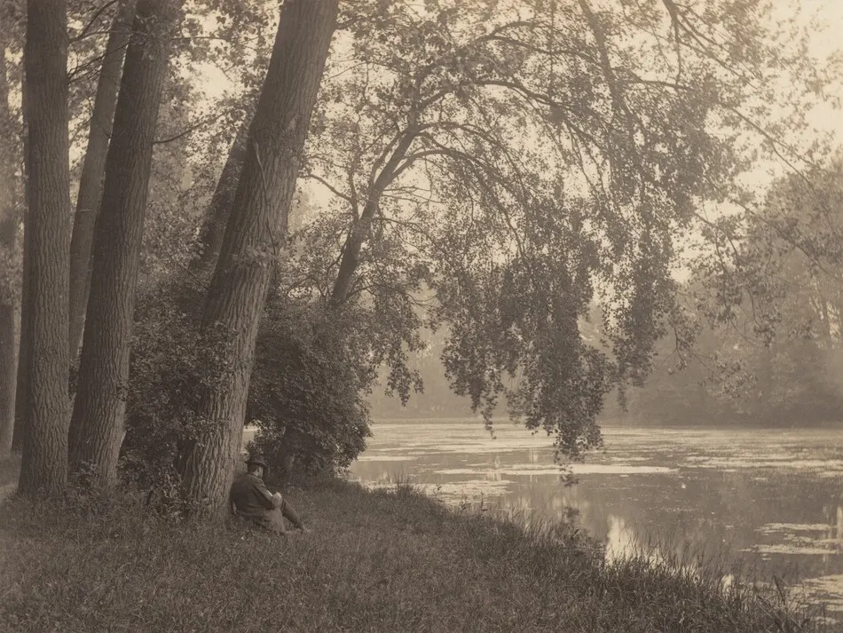 Sketching in the Bois by Alfred Stieglitz