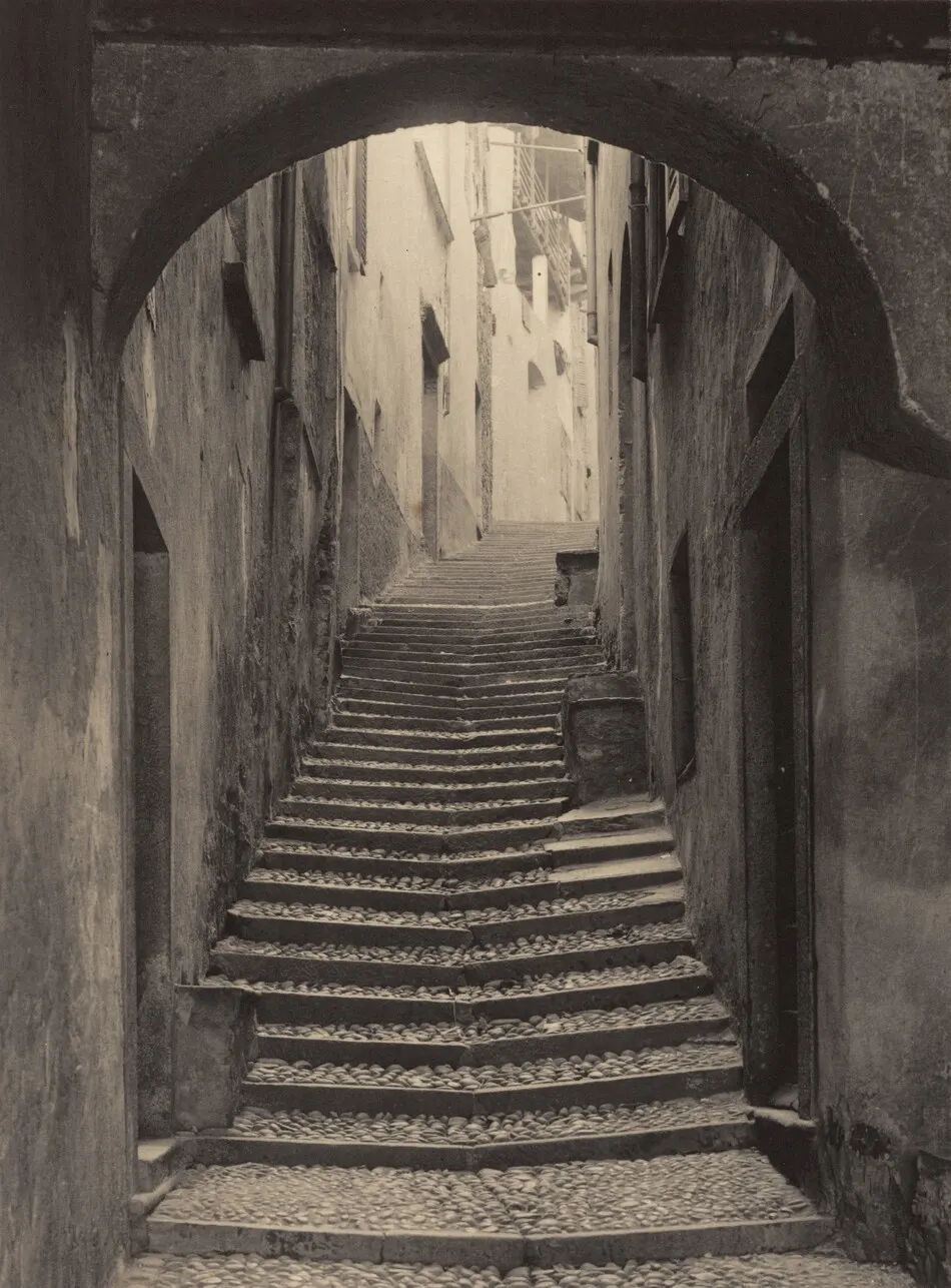 A Street in Bellagio by Alfred Stieglitz