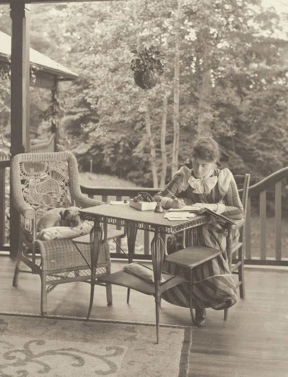 On the Porch, Oaklawn, Lake George by Alfred Stieglitz