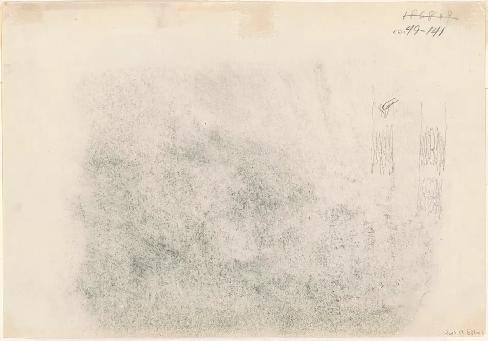 Tree Trunks [verso] by John Singer Sargent