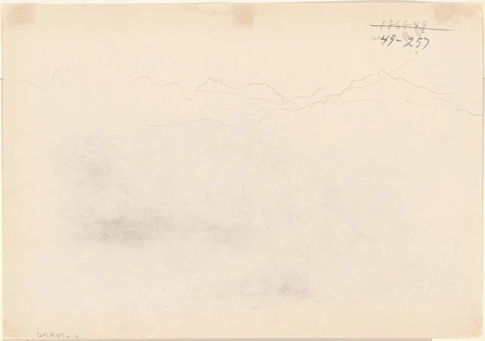 Mountains [verso] by John Singer Sargent