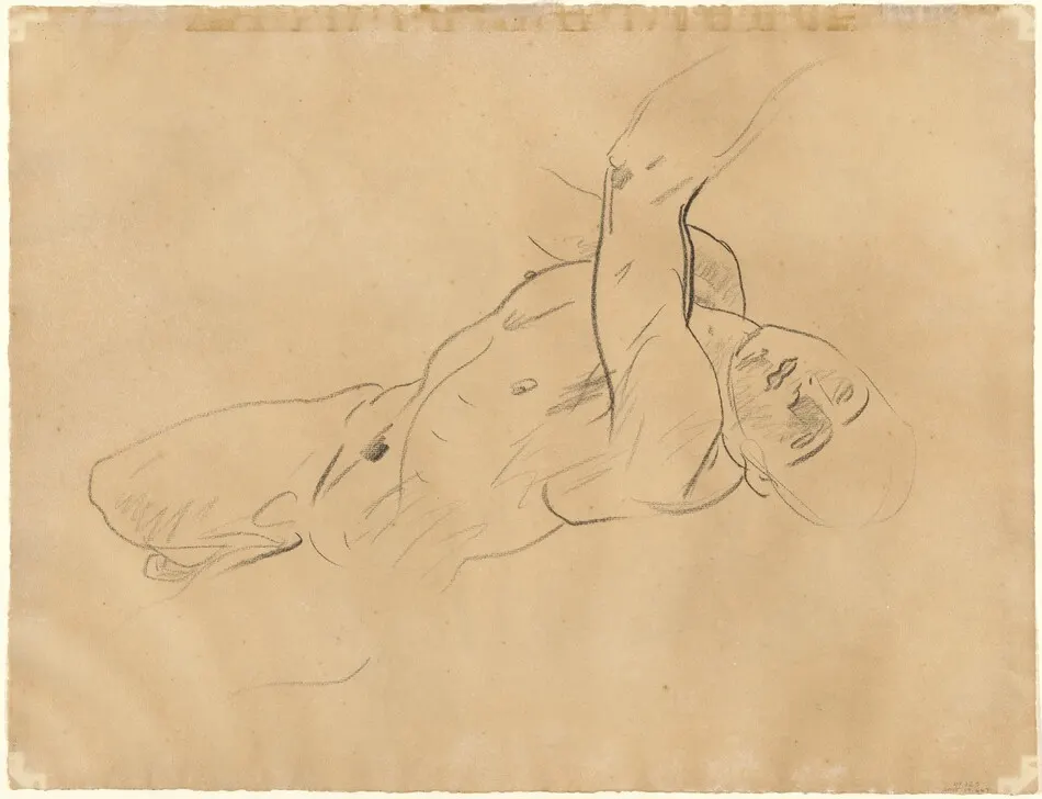 Falling Male Nude [verso] by John Singer Sargent