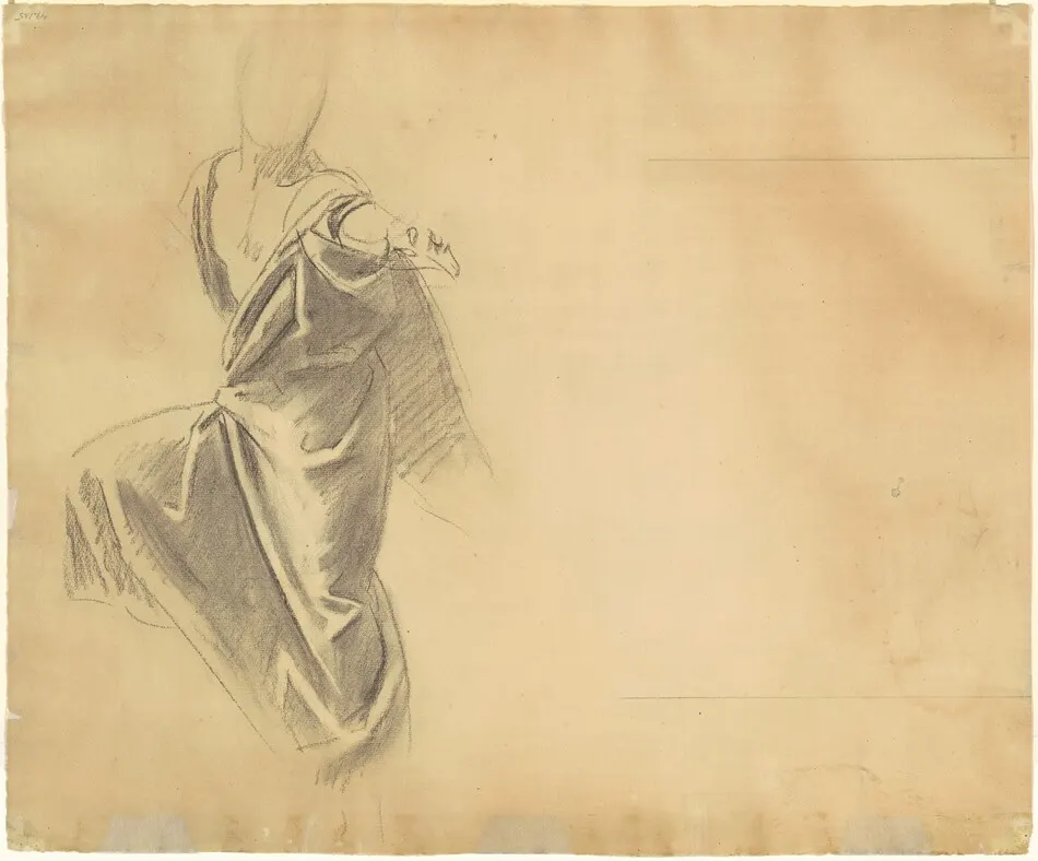 Study of Drapery [verso] by John Singer Sargent