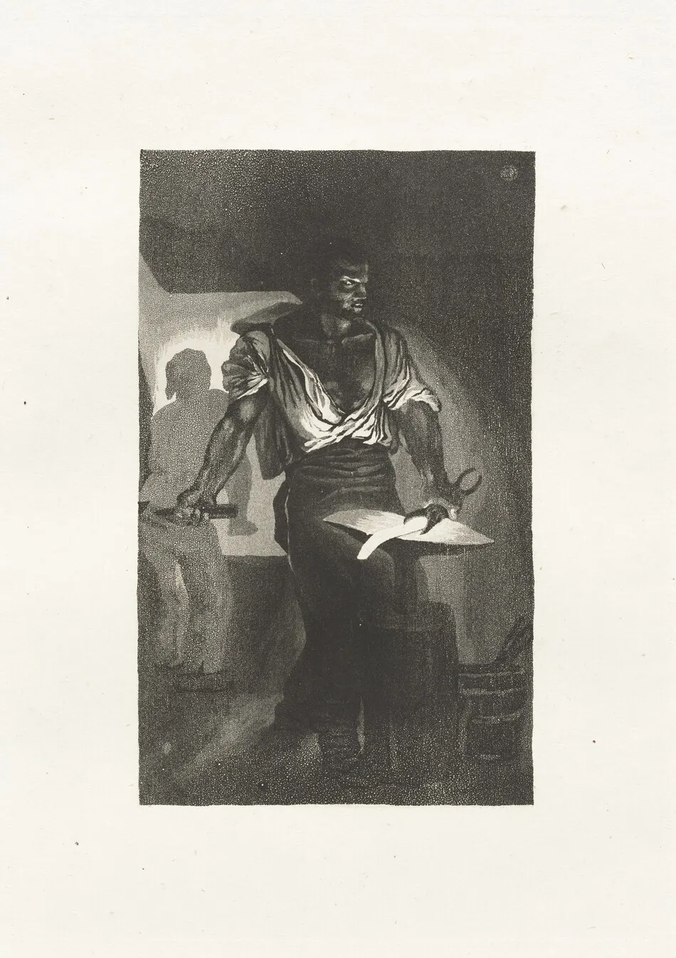 A Blacksmith (Un Forgeron) by Eugène Delacroix