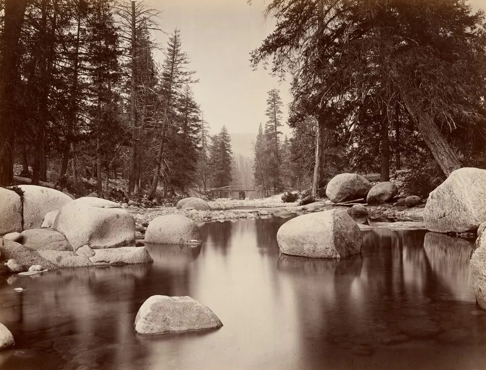 Clark & Moore, Merced River, Yosemite by Eadweard Muybridge